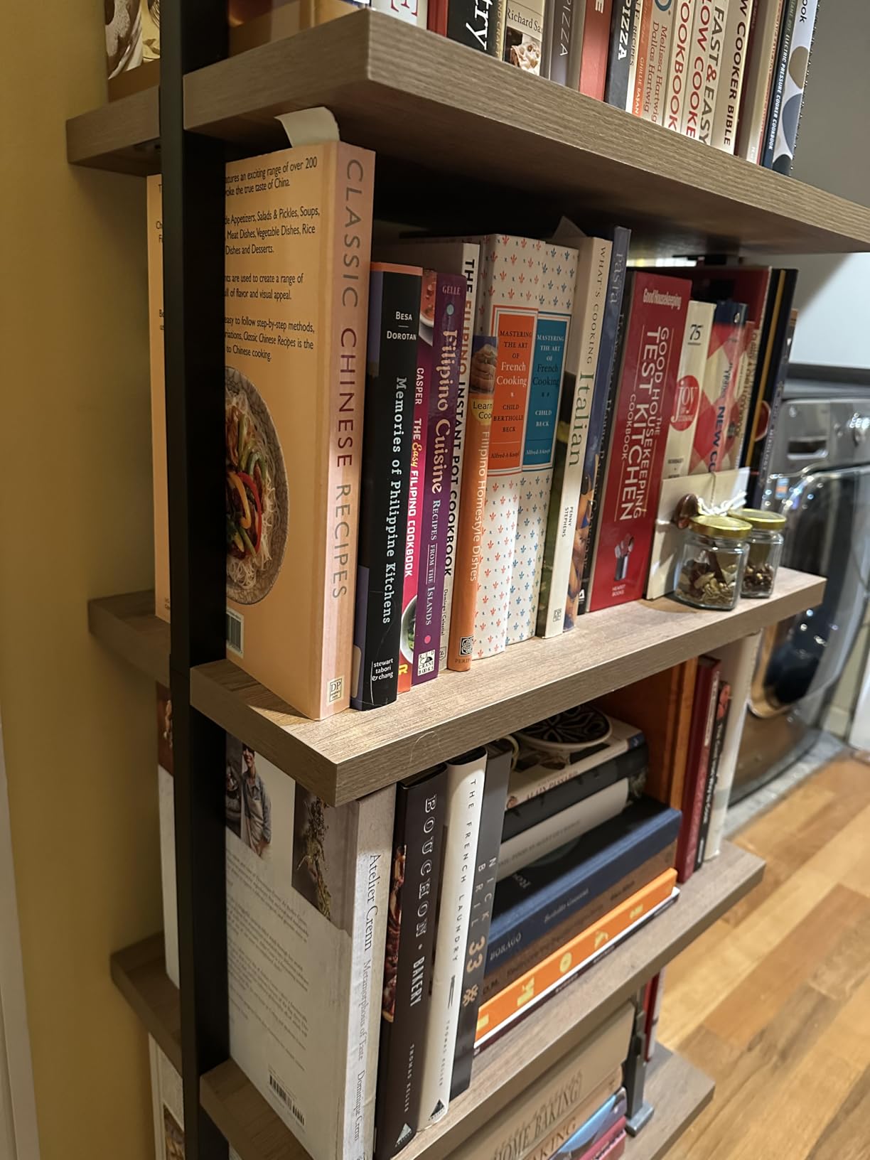 Nathan James White Ladder Bookcase with 5 Shelves customer photo 1