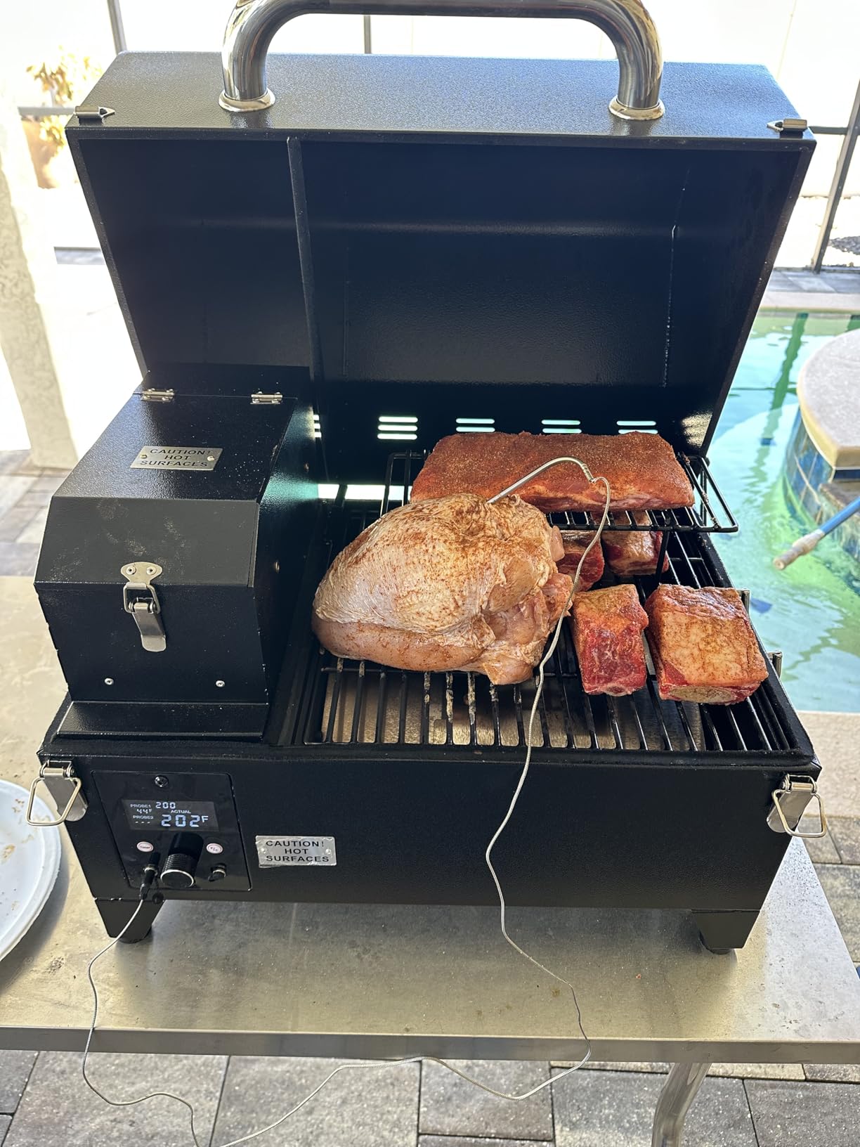 Portable Electric Smoker Grill by Freedom Stoves - 12V/120V Pellet BBQ for Camping, Tailgating & Backyard | Digital Control, Dual Probes, 8.5LB Hopper customer photo 2