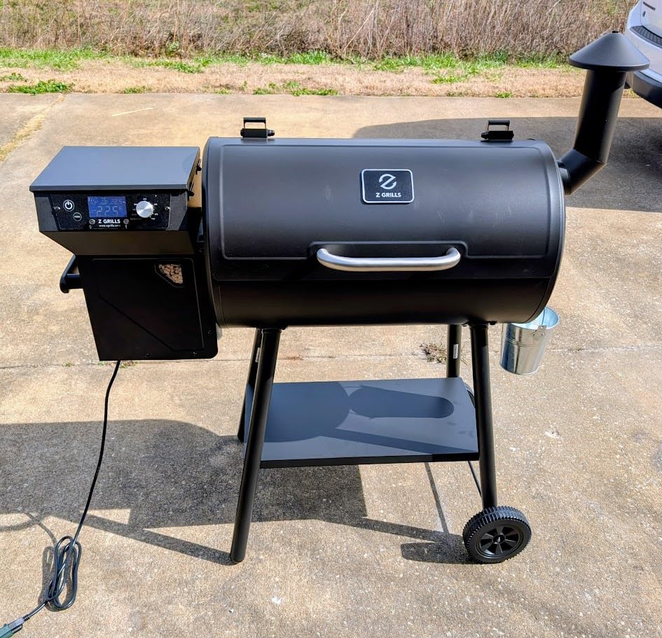 Z GRILLS Wood Pellet Grill & Smoker, PID V3.0 Controller, Meat Probe, Foldable Shelf & Side Shelf, 8 in 1 Outdoor BBQ Grill Auto Temperature Control, 459 Sq in Black, 450A customer photo 1