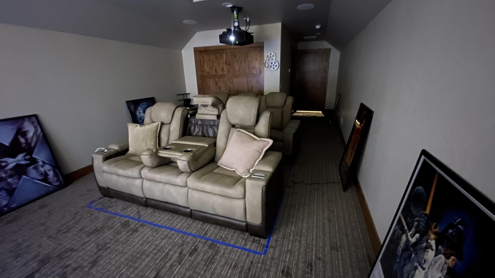 Signature Design by Ashley Next-Gen DuraPella Power Reclining Sofa - Wireless & USB Charging, Zero-Gravity, Adjustable Headrest, Water-Repellent Faux Leather, Drop-Down Table, Beige/Brown, 86