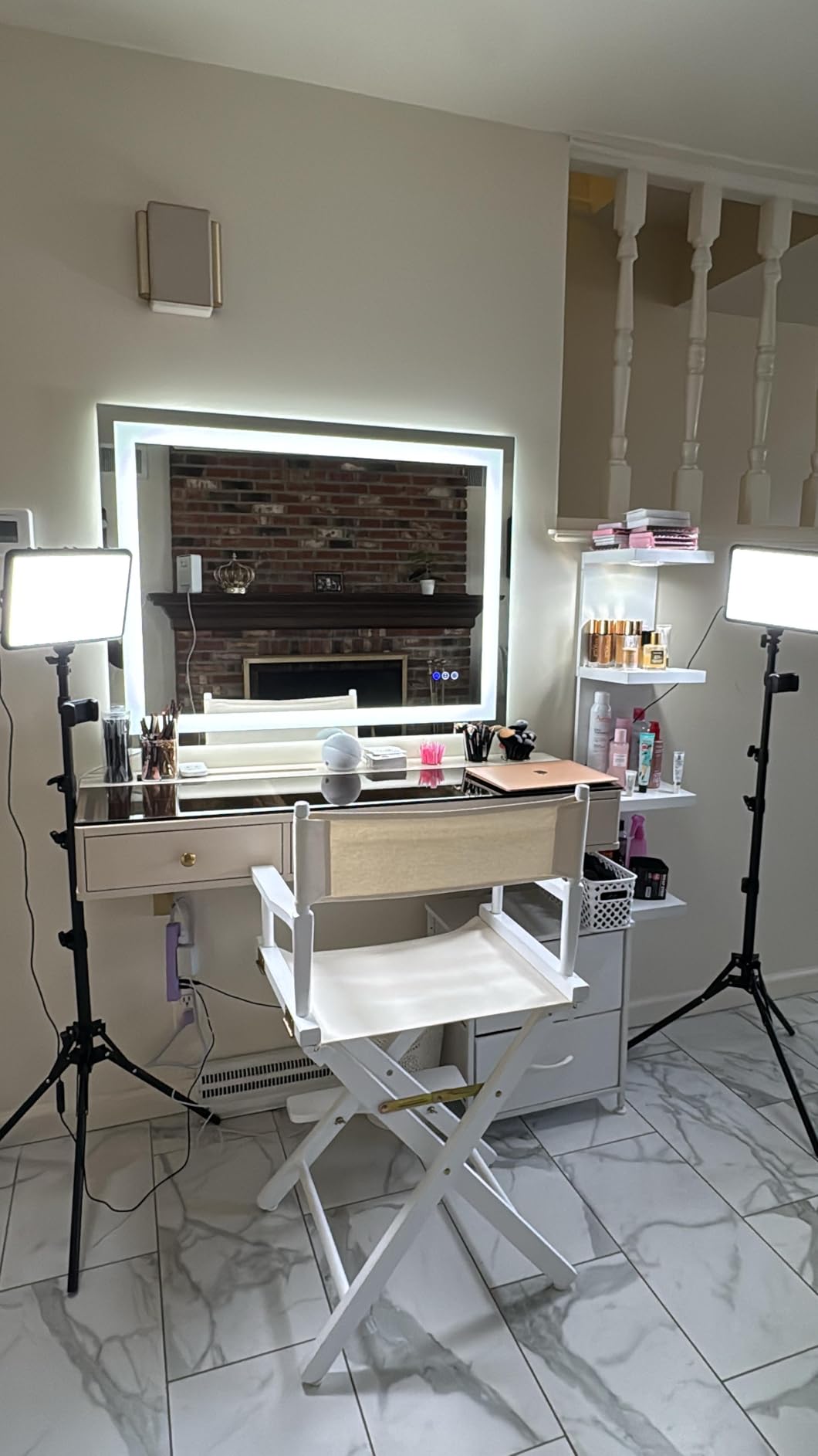 28x36 LED Mirror for Bathroom, Lighted Vanity Mirror for Wall, Dimmable, Anti-Fog, Shatter-Proof, ETL Listed (Front Lights + Backlit) customer photo 1