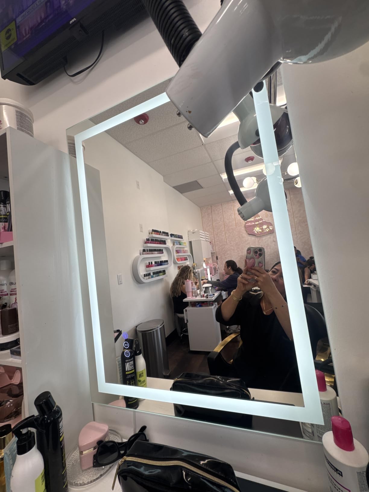 28x36 LED Mirror for Bathroom, Lighted Vanity Mirror for Wall, Dimmable, Anti-Fog, Shatter-Proof, ETL Listed (Front Lights + Backlit) customer photo 2