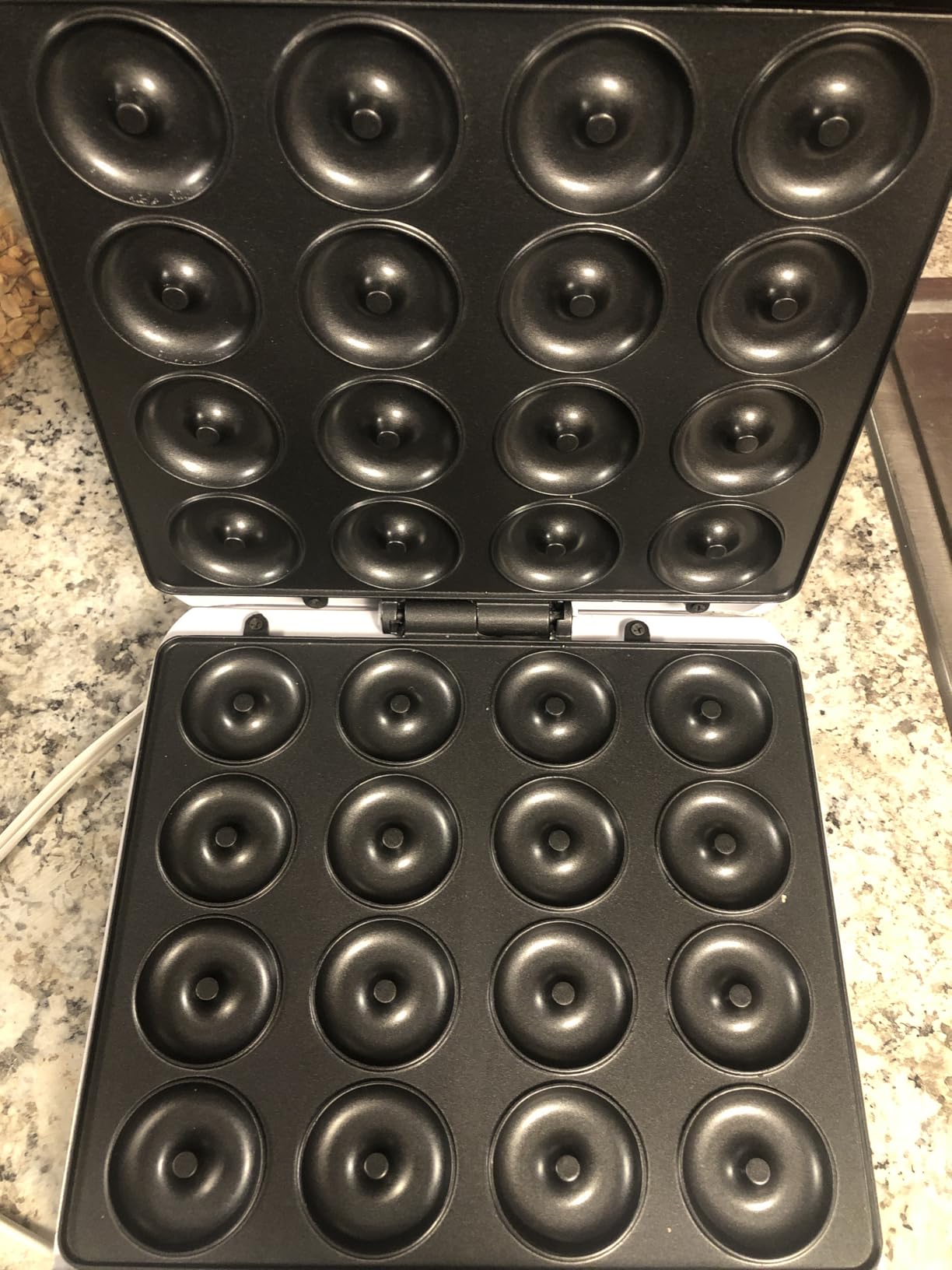 DSP Mini Donut Maker - Non-Stick, Cool Touch Electric Doughnut Machine for Mini Donuts - Perfect for Breakfast, Snacks & Desserts (White, 6 Donuts) customer photo 2