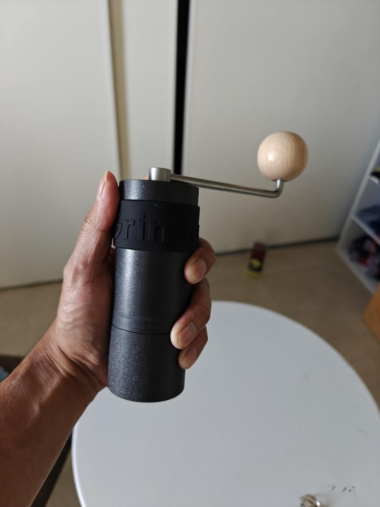 KINGrinder P0 Lightweight Manual Hand Coffee Grinder for Moka pot, French Press, Drip with Assembly Consistency Stainless Steel Conical Burr Mill, 20g Capacity customer photo 1