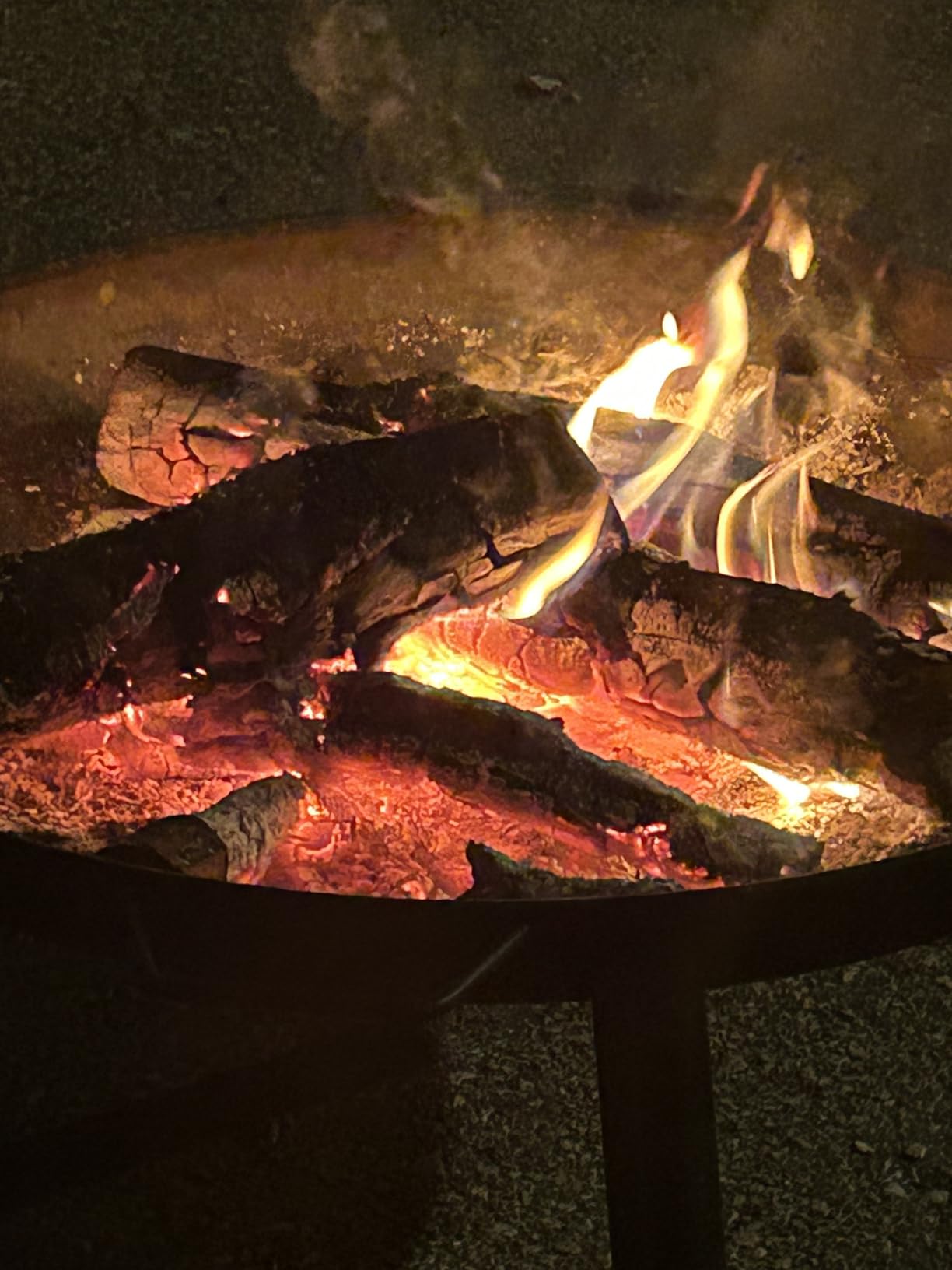 GasOne 23 in Outdoor Wood Burning Fire Pit - Durable Alloy Steel Fire Pits for Outside - Small Fire Pit for Backyard, Porch, Deck, Camping, BBQ customer photo 1