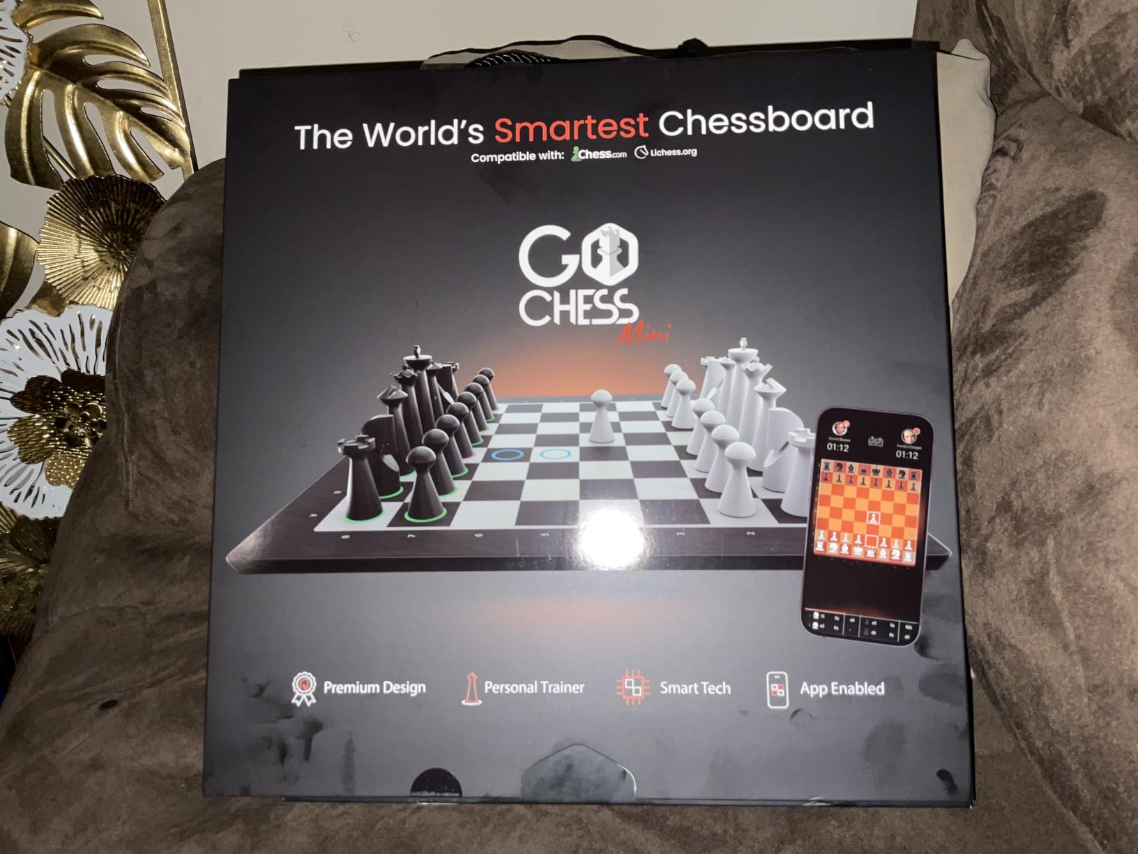 GoChess Mini - AI Electronic Chess Board Game, Light Up Chess Set for Adults & Kids for All Skill Levels with Online Play App customer photo 1