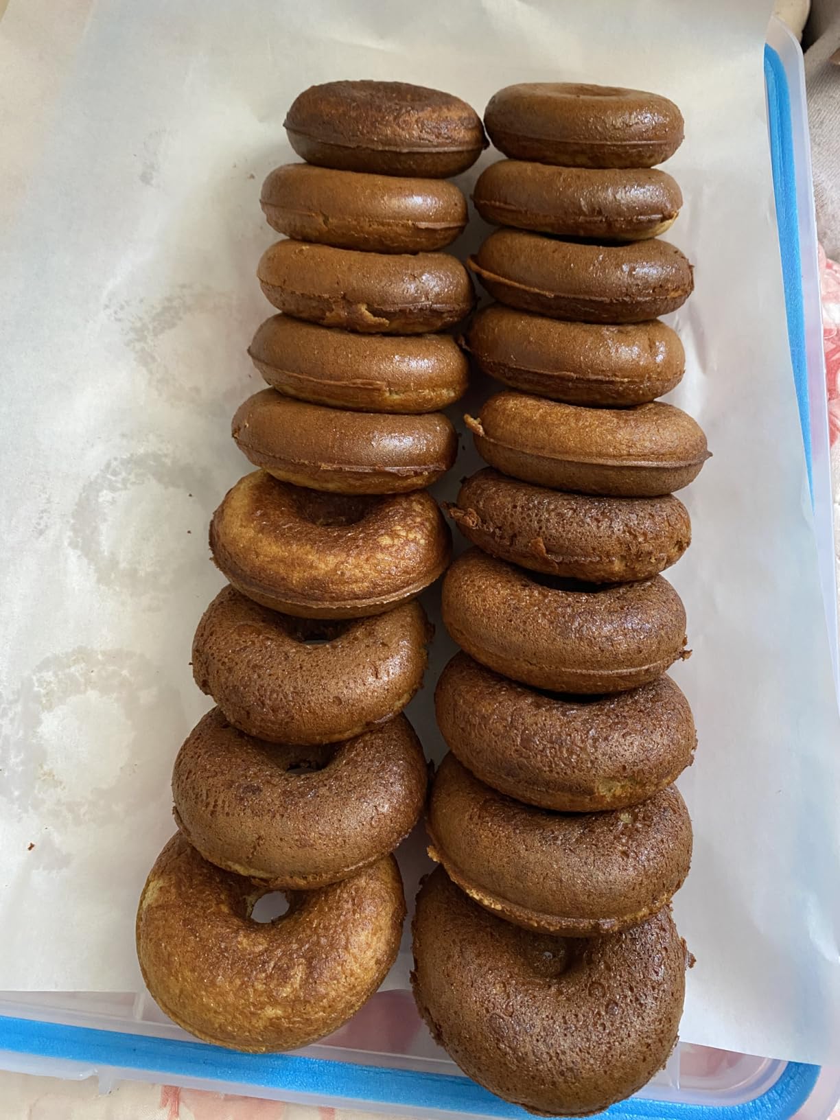 Baker's Friend Mini Donut Maker Machine for Home, 6 x 3'' Mini Doughnut Maker Machine, Donut Maker for Kids, Maquina Para Hacer Donas, Donut Baking Pan, Donut Party, Aqua customer photo 2