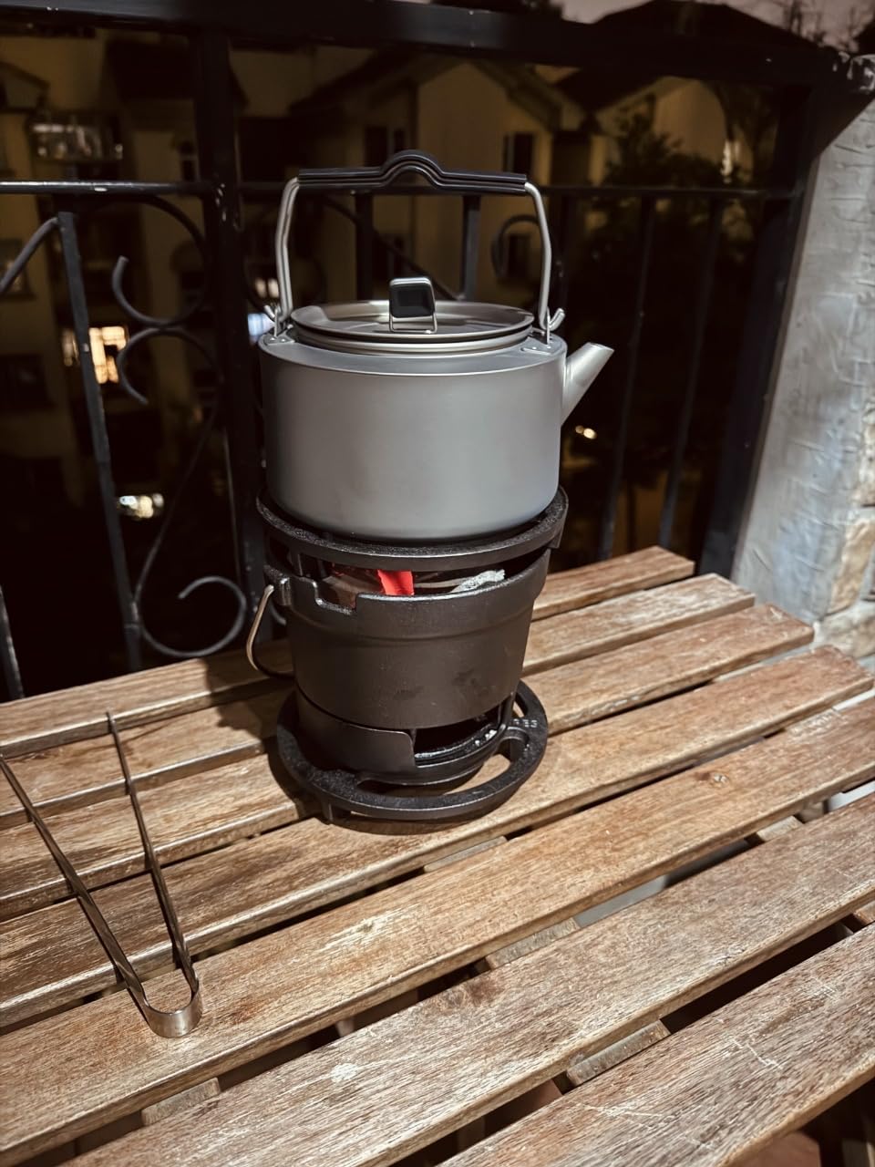 2-in-1 Hibachi Grill & S'mores Maker, 100% Pre-Seasoned Cast Iron, 6.5