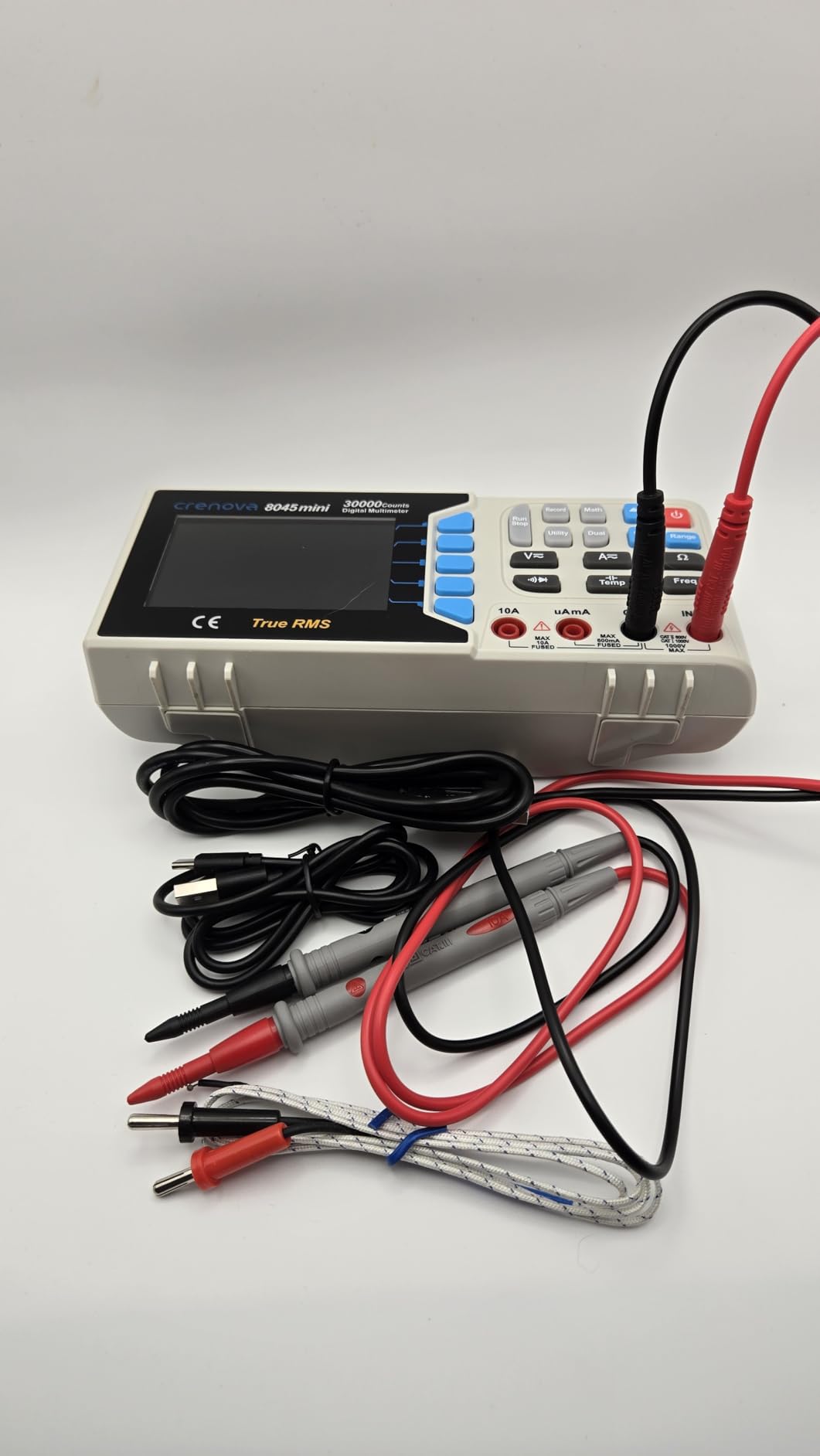 Crenova 30000 Counts True RMS Digital Multimeter, Desktop Bench Multimeter for Lab & Industrial Use. USB Data Logging, CAT II 600V customer photo 1