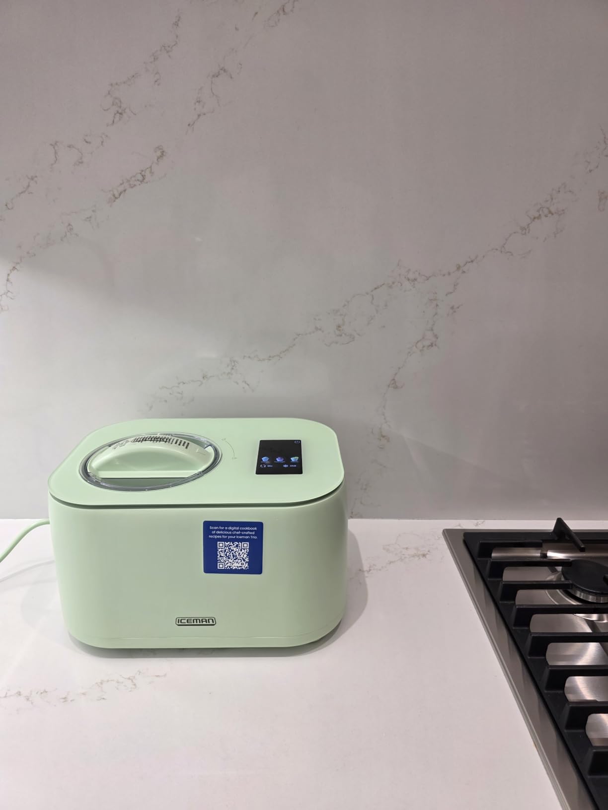 Iceman by Chefman Trio Ice Cream Maker | No Pre-Freezing with Built-In Compressor | for Ice Cream, Froyo, Sorbet, Sherbet, Italian Ice, Frozen Yogurt & More | (2) 20oz Containers & Lids customer photo 2