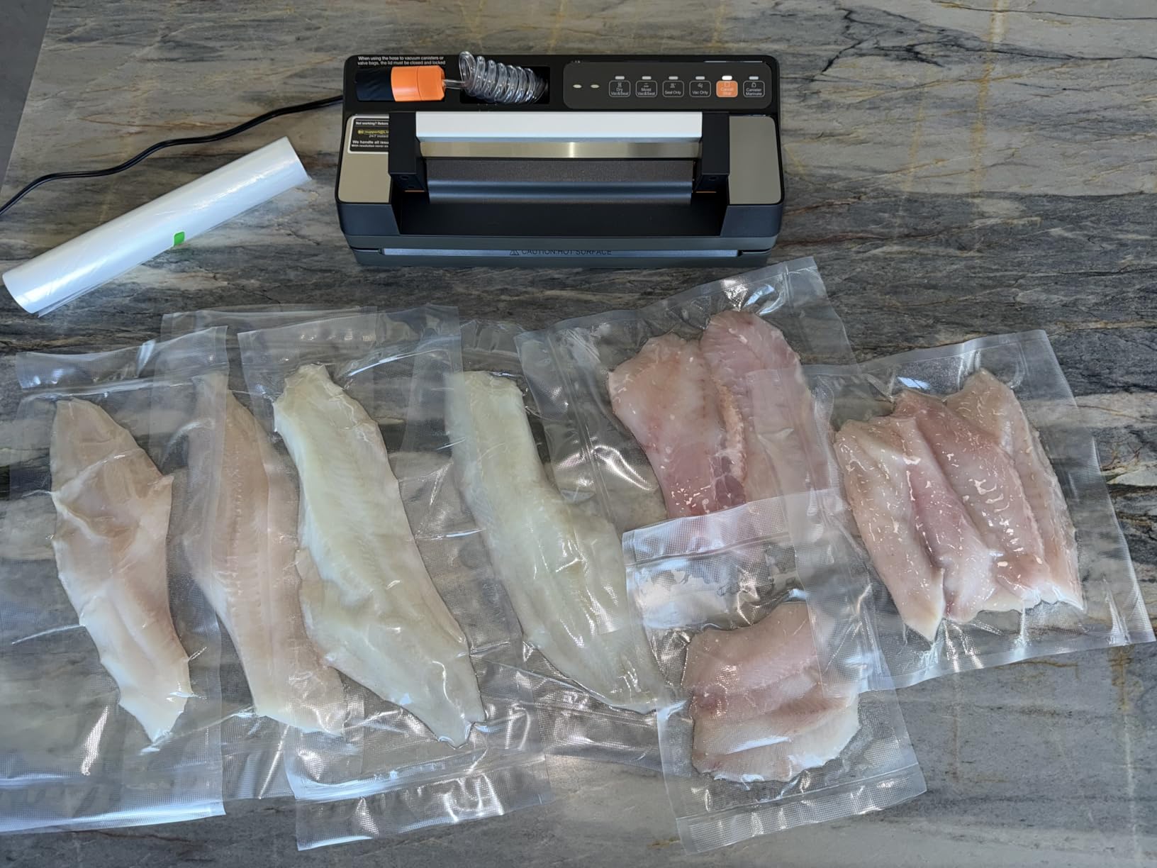 Next-Gen Vacuum Sealer Machine, Food Vacuum Sealer with Powerful Suction Pump, Dual-System for Valve&Textured Bags, Canisters & Marinate, Dual-Heat Seal for Dry&Moist Food, Built-in Cutter&Bag Storage customer photo 1